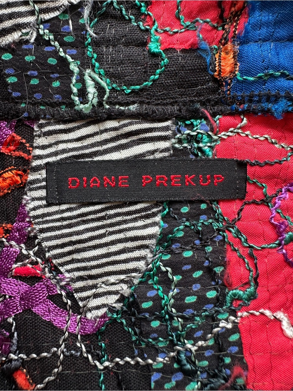 Diane Prekup colorful stitching design A frame vest - Picture 13 of 13